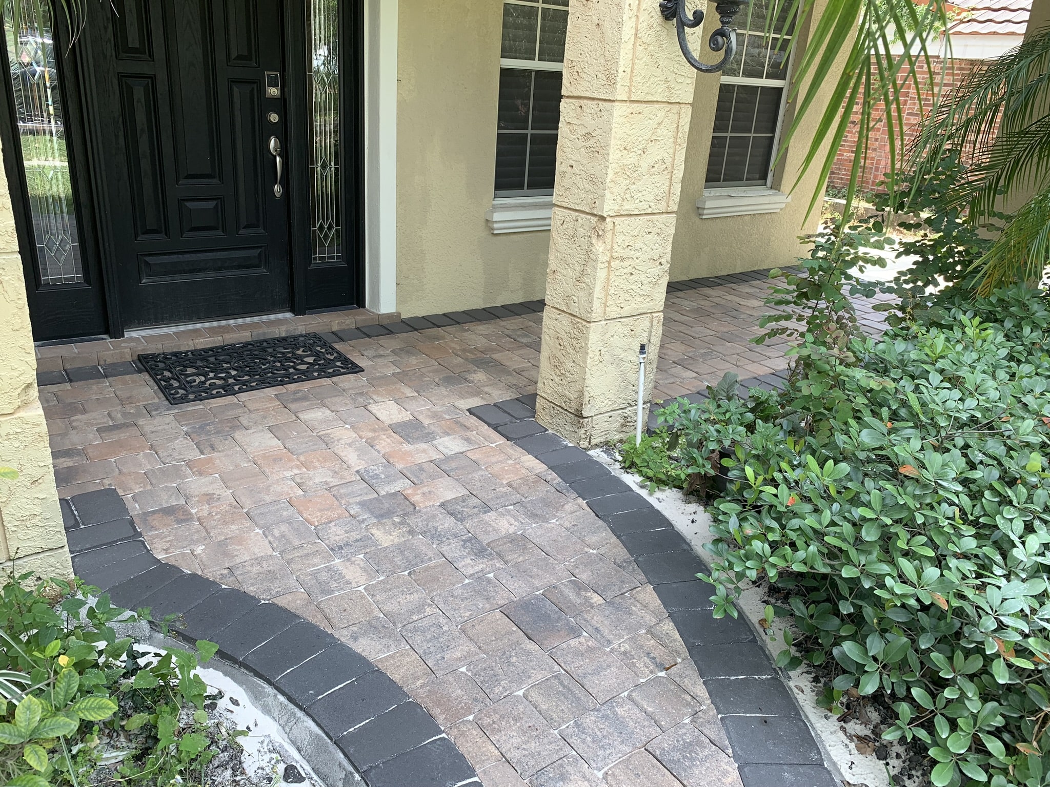 Walkway with Pavers