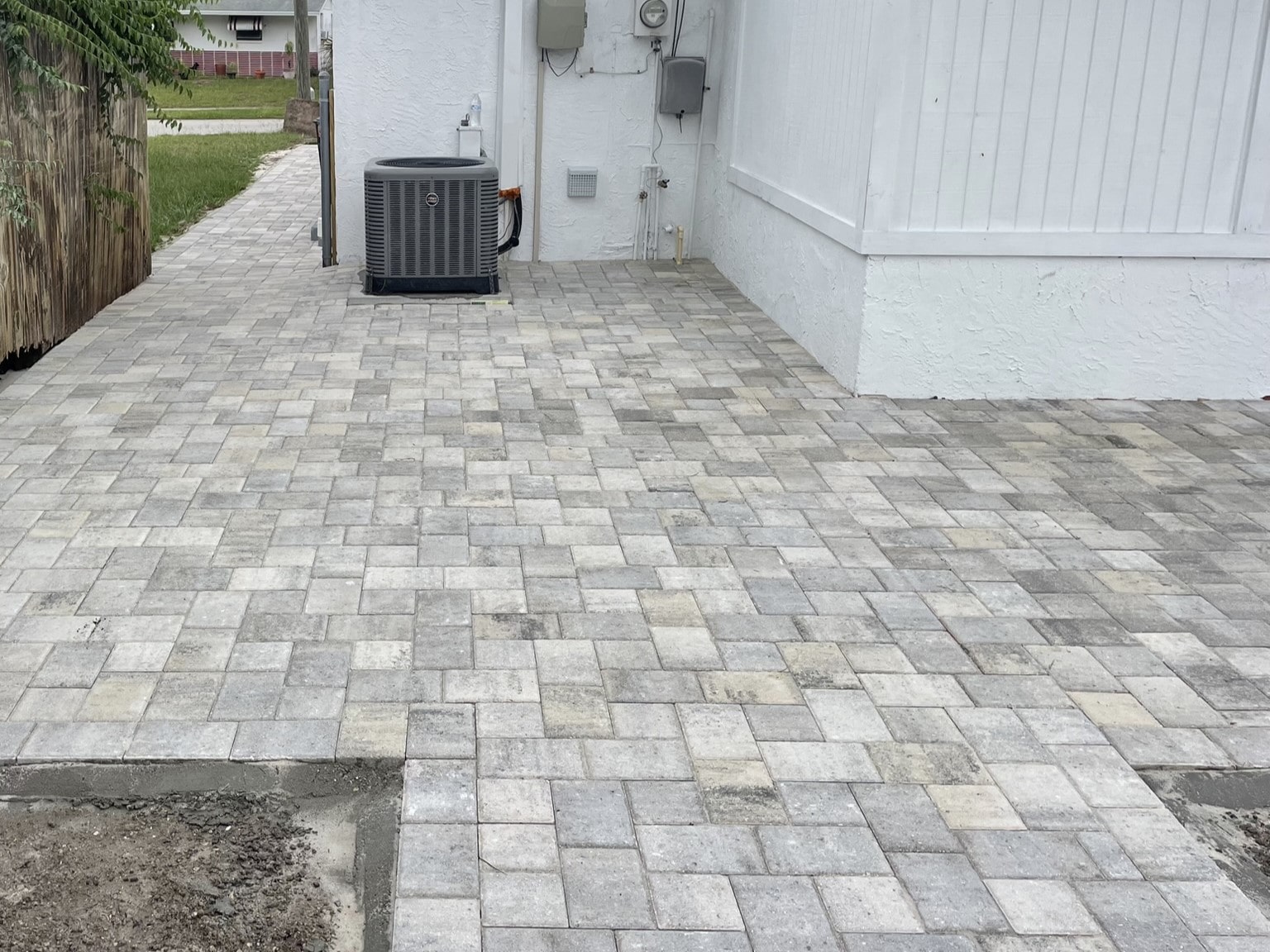 Backyard Patio with Pavers
