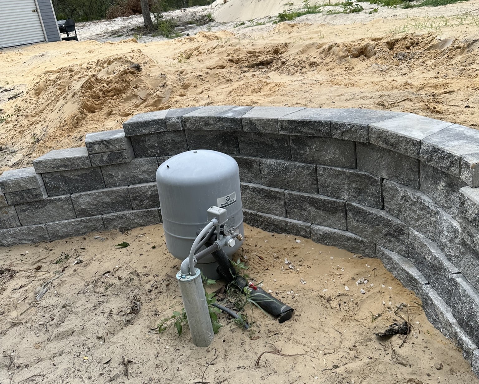 Retaining Wall for Well